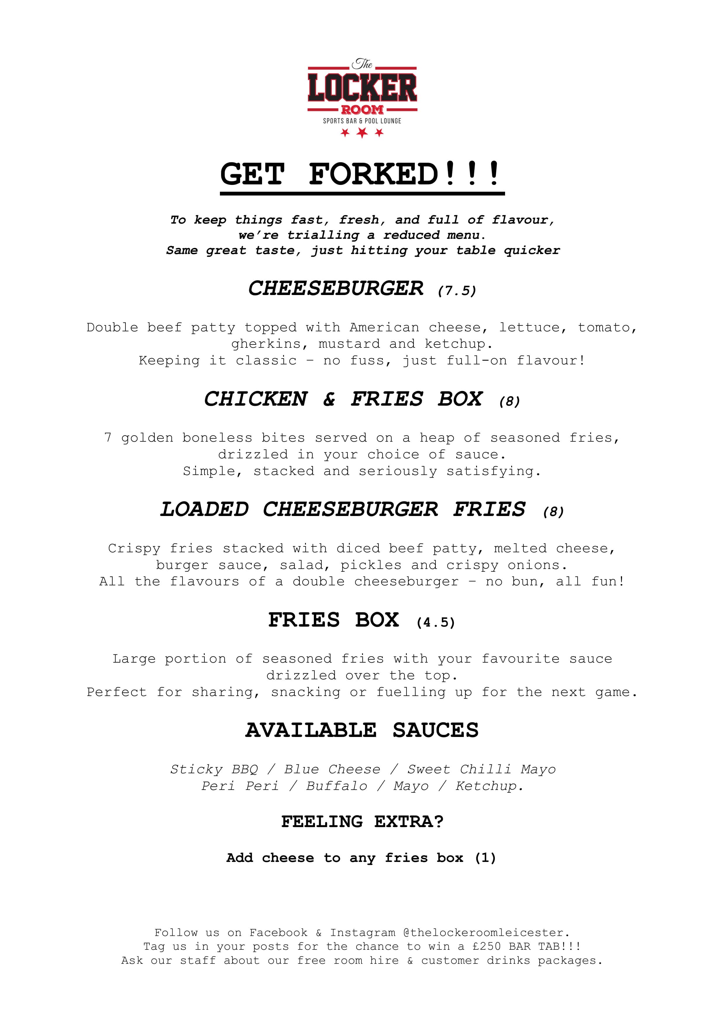 Menu Page 1